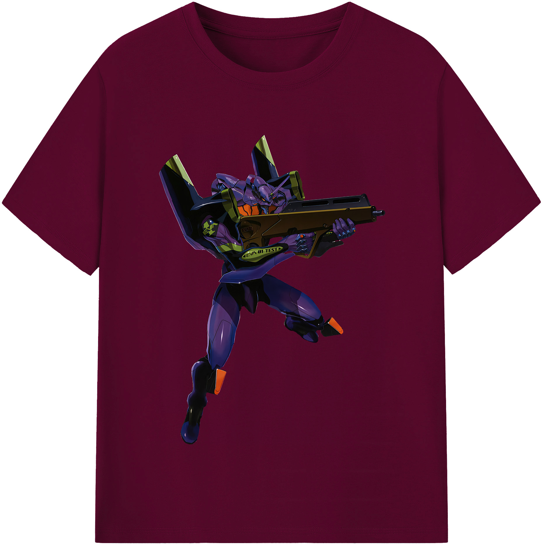 （画像用） EVA 新世紀エヴァンゲリオン レディースカジュアルプリントTシャツ（綿100％）